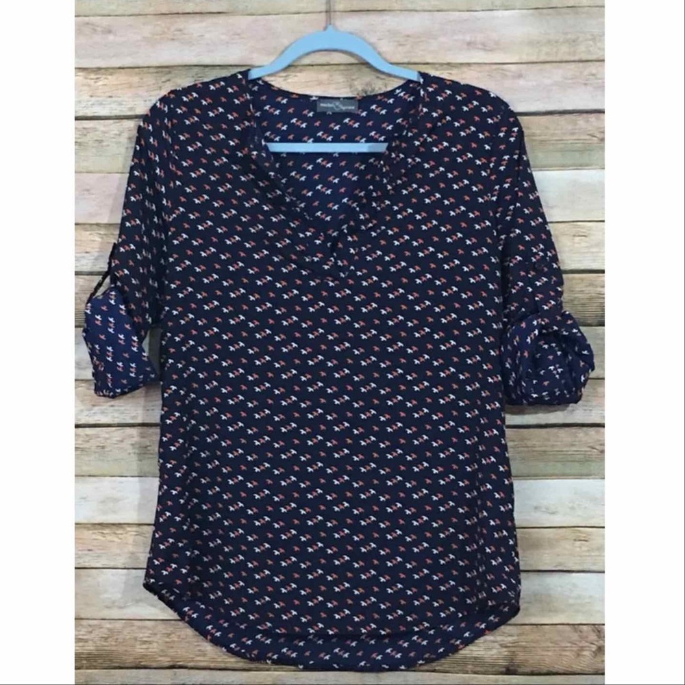 Navy blouse from stitch fix